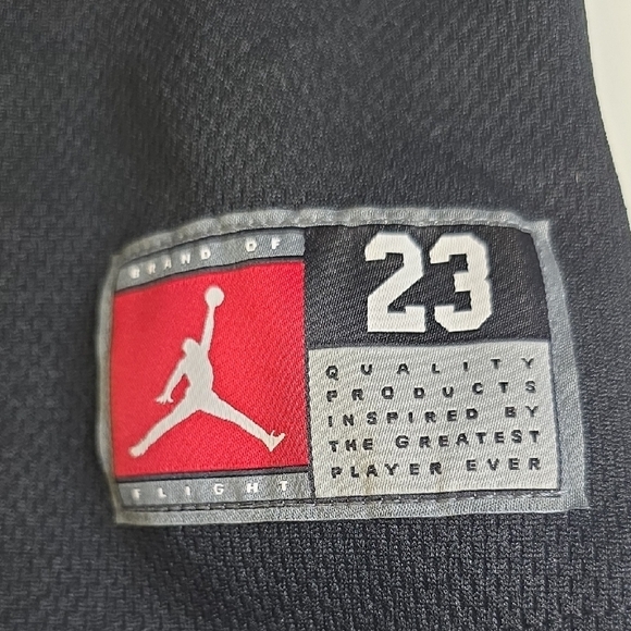 Jordan Kids Black and Red Basketball Jersey Dress - Picture 4 of 4